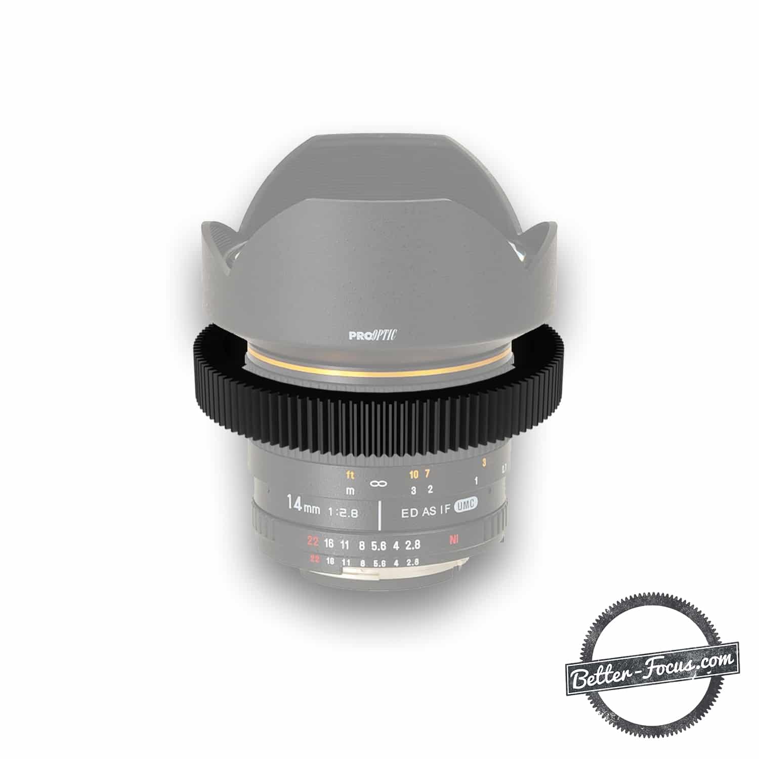 Follow Focus Gear for ROKINON/Walimex 14MM F2.8 ED AS IF UMC (GOLD STRIPE)  lens
