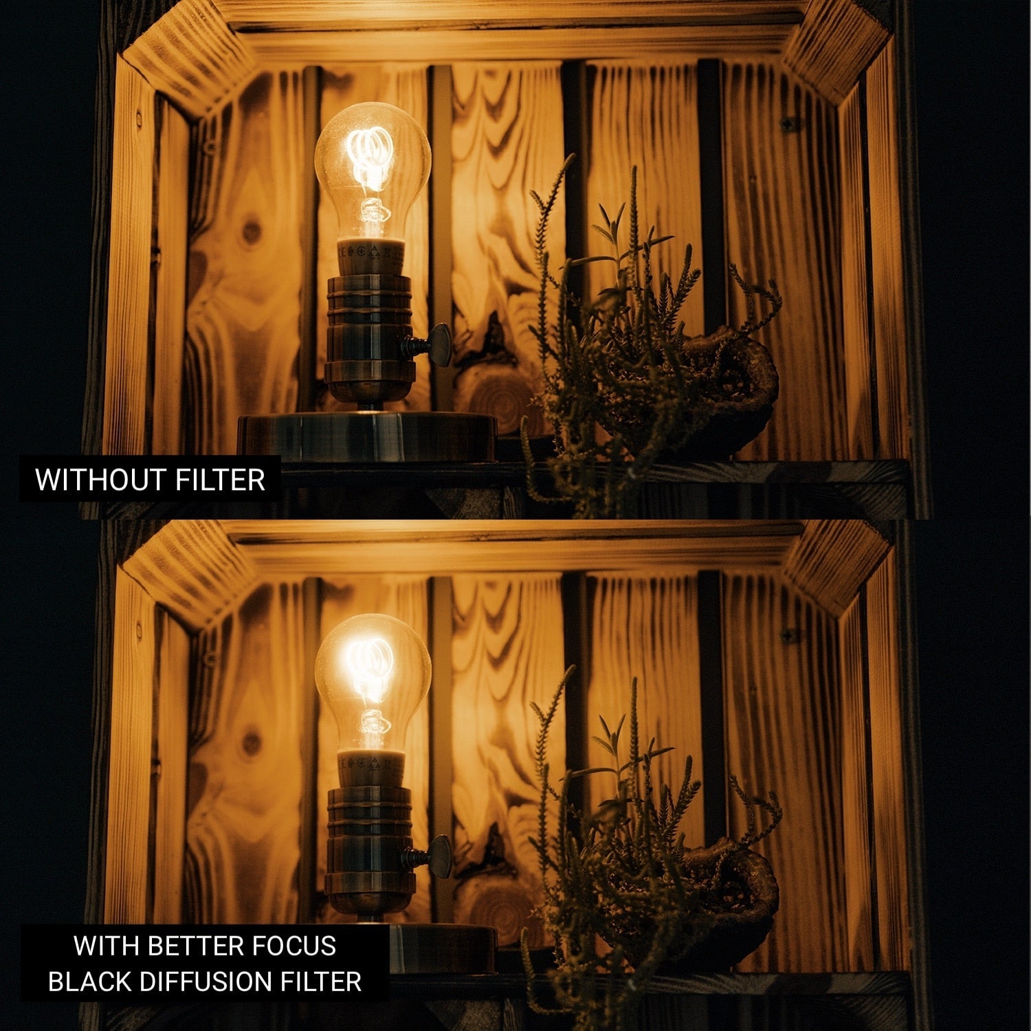 Black Diffusion Cinema Filter 1/4 & 1/8 Pro Mist Effect